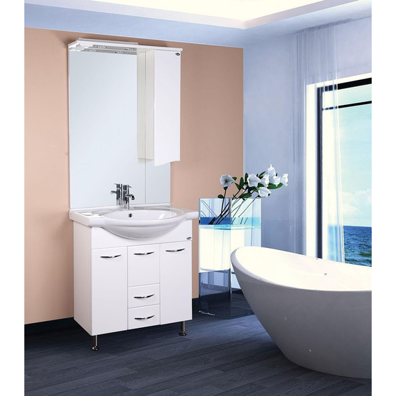 Тумба напольная с раковиной Onika Моника 75 см 107501 фото 2