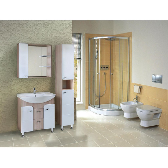 Тумба напольная с раковиной Onika Стиль 75 см 107512, белая/ясень шимо - 4 Тумба напольная с раковиной Onika Стиль 75 см 107512, белая/ясень шимо фото 4