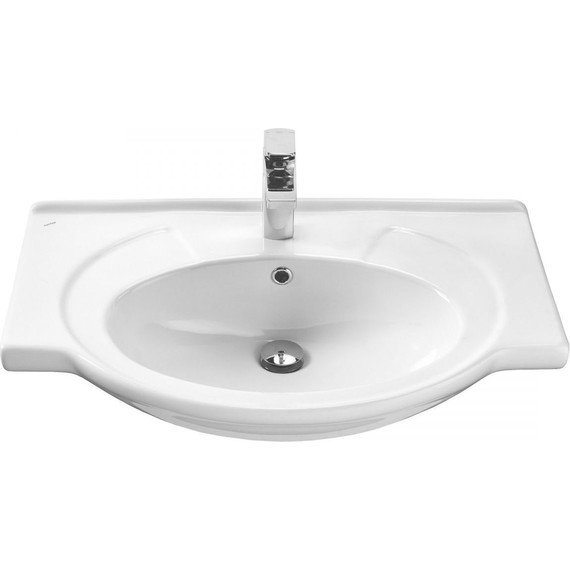 Тумба напольная с раковиной Onika Моника 75 см 107502 (с корзиной) фото 4