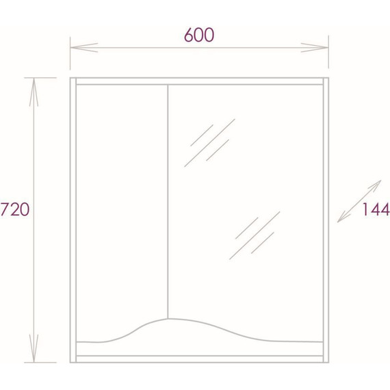 Зеркало-шкаф Onika Брендон 60 см 206084, бетон крем/камень светлый - 7 Зеркало-шкаф Onika Брендон 60 см 206084, бетон крем/камень светлый фото 7