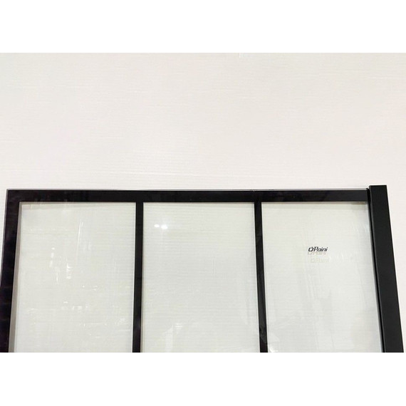 Душевая перегородка Paini 110 см PAINI-WalkIN110G (стекло 8 мм) с кронштейном в комплекте, чёрный/прозрачное фото 7