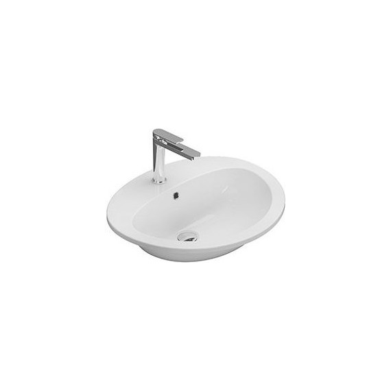 Раковина врезная на столешницу Globo Lavabi d'arredamento 56 см VA017.BI фото 