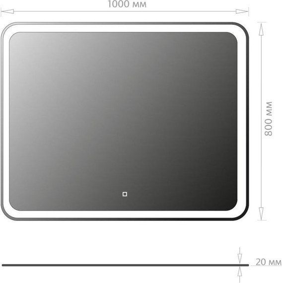 Зеркало Onika Магна Led 100 см 210018 - 5 Зеркало Onika Магна Led 100 см 210018 фото 5