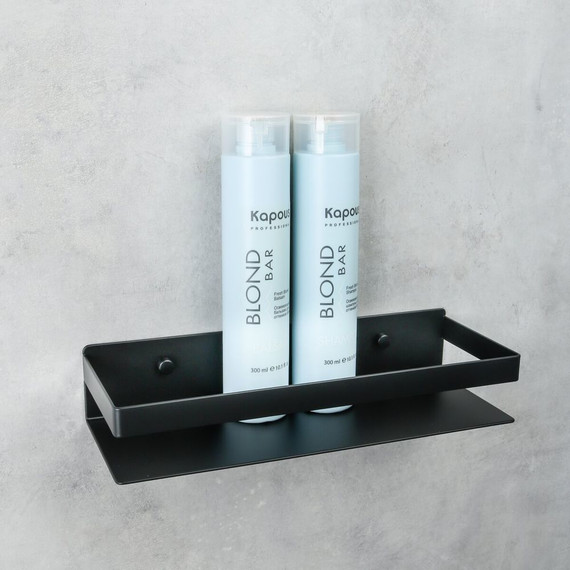 Полка прямоугольная Fixsen Hotel FX-31003G 30 см, чёрный - 3 Полка прямоугольная Fixsen Hotel FX-31003G 30 см, чёрный фото 3