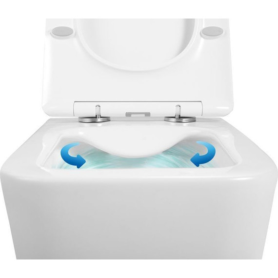 Унитаз подвесной безободковый Loranto Talas 87268 с крышкой микролифт - 10 Унитаз подвесной безободковый Loranto Talas 87268 с крышкой микролифт фото 10