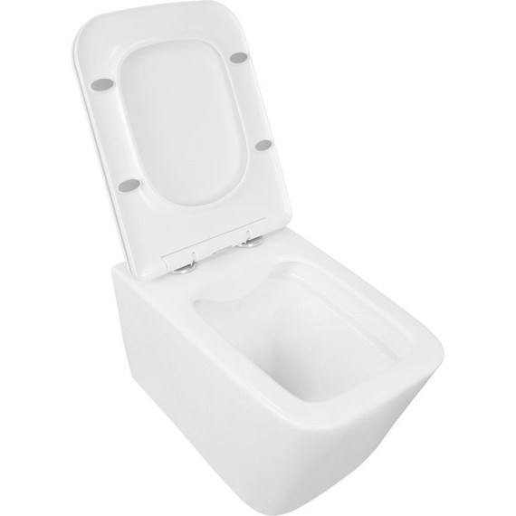 Унитаз подвесной безободковый Loranto Talas 87268 с крышкой микролифт - 2 Унитаз подвесной безободковый Loranto Talas 87268 с крышкой микролифт фото 2