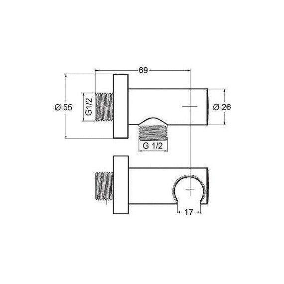 Душевая система для душа с термостатом Kludi Nova Fonte 208313915, черный матовый фото 5