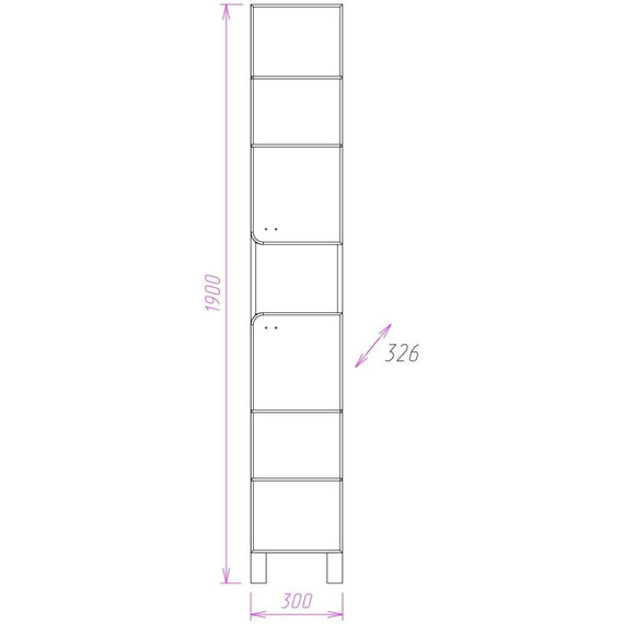 Пенал напольный Onika Стиль 30 см, универсальный, 403048, белый/ясень шимо - 3 Пенал напольный Onika Стиль 30 см, универсальный, 403048, белый/ясень шимо фото 3