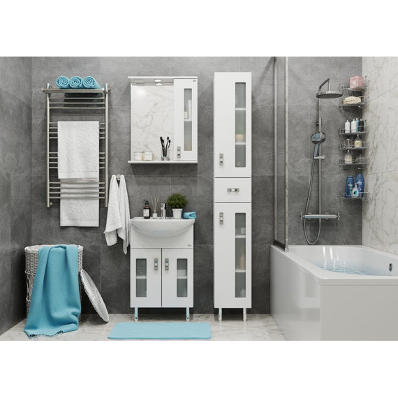 Пенал напольный Onika Кристалл 30 см, универсальный, 403050 - 4 Пенал напольный Onika Кристалл 30 см, универсальный, 403050 фото 4