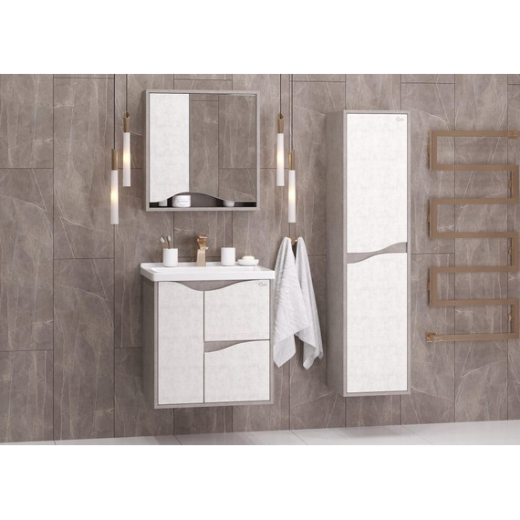 Пенал подвесной Onika Брендон 35 см, универсальный, 403565, бетон крем/камень светлый - 4 Пенал подвесной Onika Брендон 35 см, универсальный, 403565, бетон крем/камень светлый фото 4