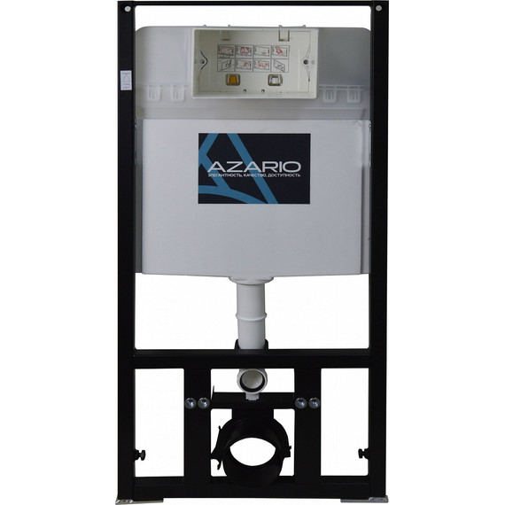 Инсталляция с подвесным безободковым унитазом Azario Teramo AZ-8010-1000+AZ-052-MB+AZ-8200-0087/AZ-P57-0190, черный матовый фото 2