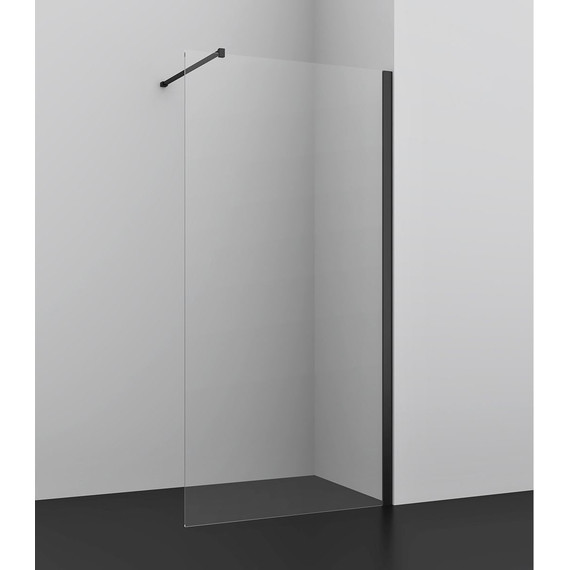 Душевая перегородка Azario Felton 90 см AZ-151S 90 (стекло 8 мм), чёрный/прозрачное - 2 Душевая перегородка Azario Felton 90 см AZ-151S 90 (стекло 8 мм), чёрный/прозрачное фото 2