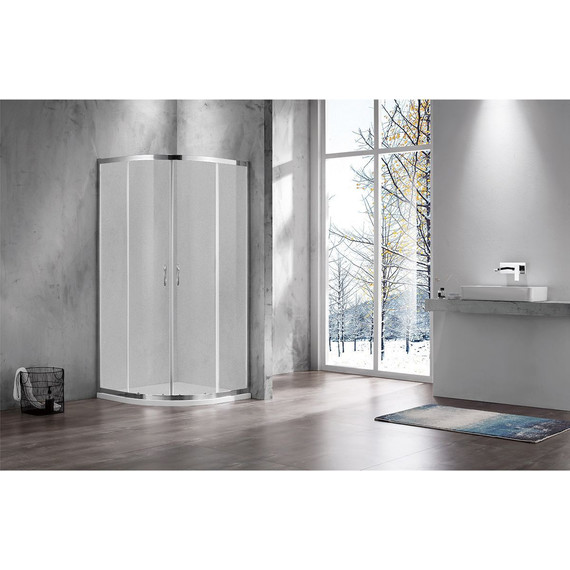 Душевое ограждение Azario Milton 90х90 см AZ-ND2142 900 FOG, хром/матовое фото 2