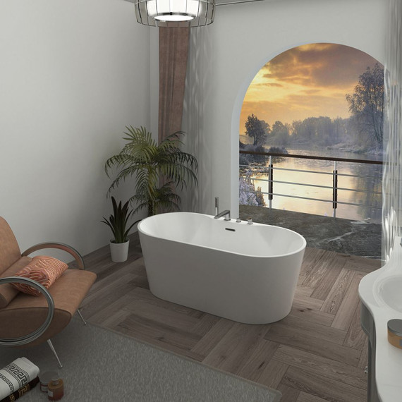 Ванна отдельностоящая Azario Bristol 170x80 см BRI17080D - 5 Ванна отдельностоящая Azario Bristol 170x80 см BRI17080D фото 5