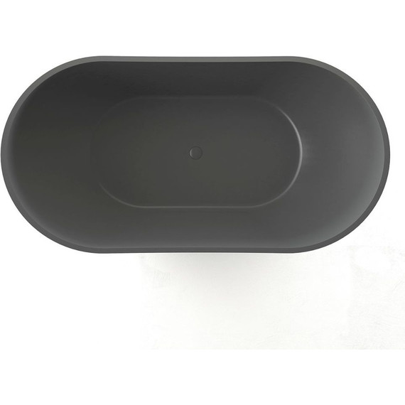 Ванна отдельностоящая Azario Jenner 163x85 см JEN16385SB, черный матовый фото 2