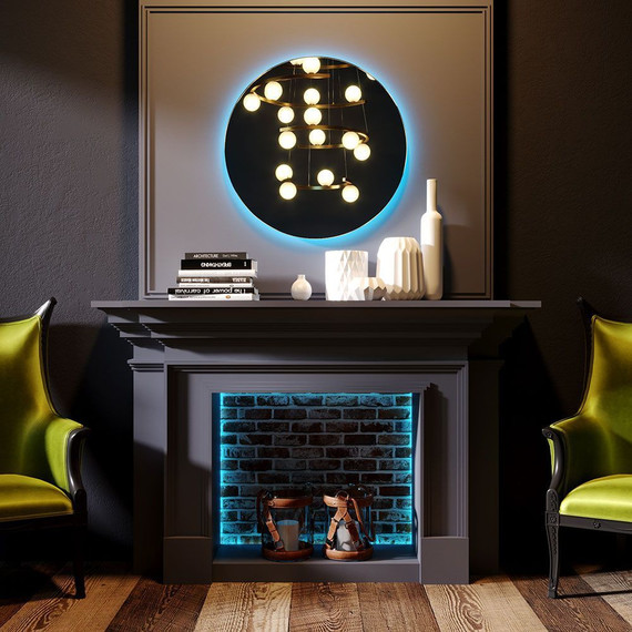 Зеркало Azario Savanna RGB 77 см LED-00002604 фото 3