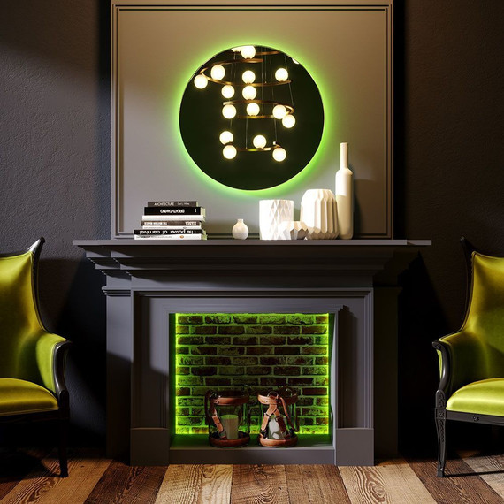 Зеркало Azario Savanna RGB 77 см LED-00002604 фото 5