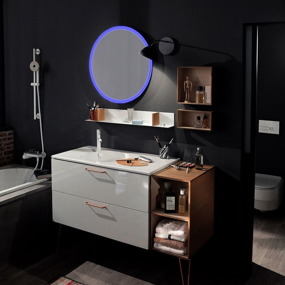 Зеркало Azario Perla neo - RGB 77 см LED-00002610 - 4 Зеркало Azario Perla neo - RGB 77 см LED-00002610 фото 4