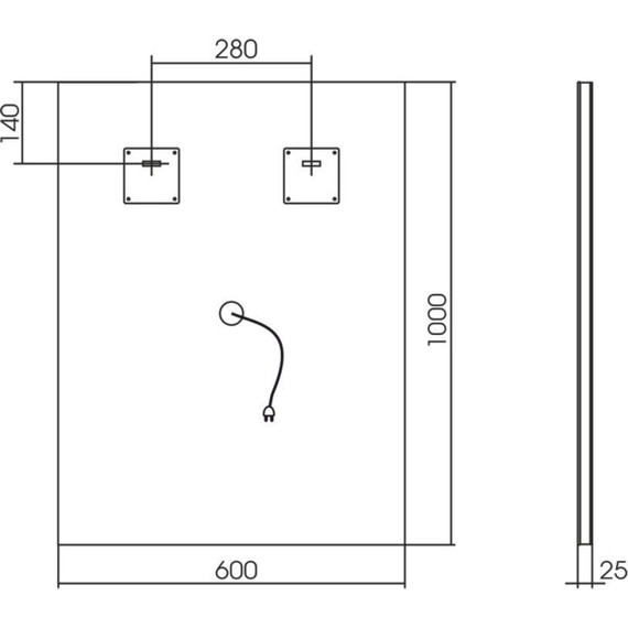 Зеркало Azario Рига-VOICE 60 см LED-00002614 фото 5