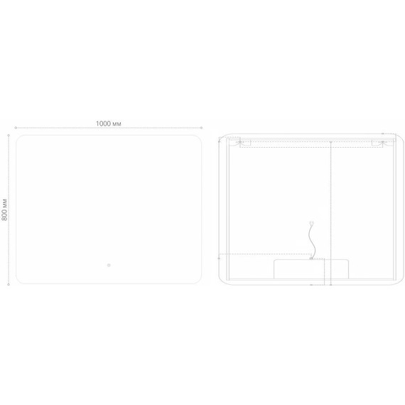 Зеркало Grossman Elegans-норма Black 100 см 17100802, черный фото 4