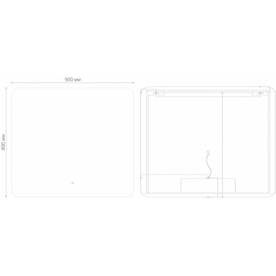 Зеркало Grossman Elegans-норма Black 90 см 1790802, черный фото 4