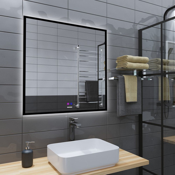 Зеркало Grossman Pragma-норма Black 80 см 1880802, черный фото 2