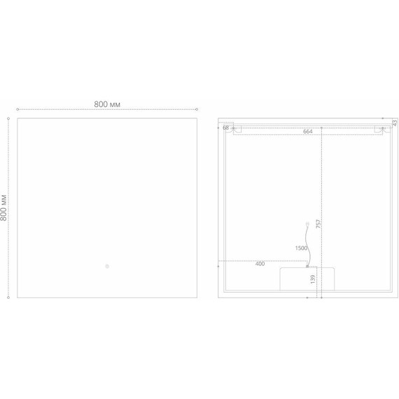 Зеркало Grossman Pragma-норма 80 см 188080 фото 3