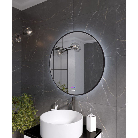 Зеркало Grossman Cosmo-норма Black 70 см 1970702, черный фото 3