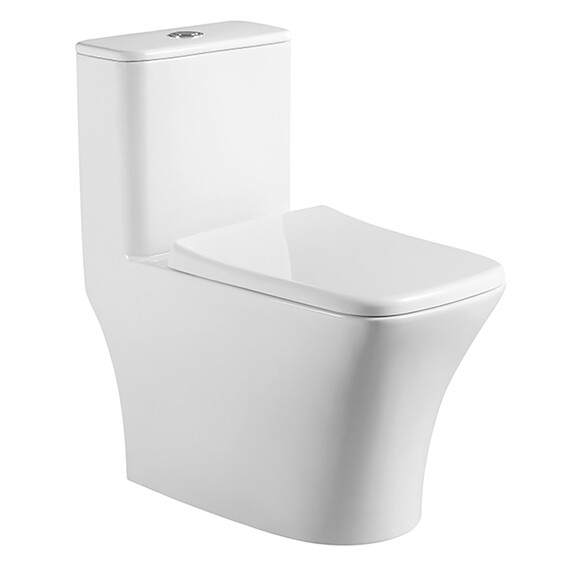 Унитаз-моноблок безободковый Azario Teano AZ-8621 с крышкой микролифт фото 