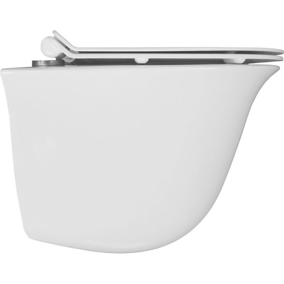 Унитаз подвесной безободковый Azario Felice AZ-0051 с крышкой микролифт фото 4