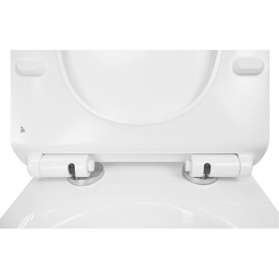 Унитаз подвесной безободковый Azario Felice AZ-0051 с крышкой микролифт фото 9