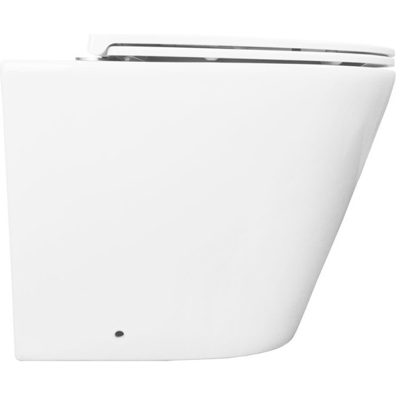 Унитаз приставной безободковый Azario Teramo AZ-1003DNR с крышкой микролифт фото 4