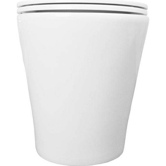 Унитаз приставной безободковый Azario Teramo AZ-1003DNR с крышкой микролифт фото 6