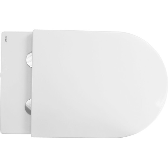 Унитаз приставной безободковый Azario Teramo AZ-1003DNR с крышкой микролифт фото 7