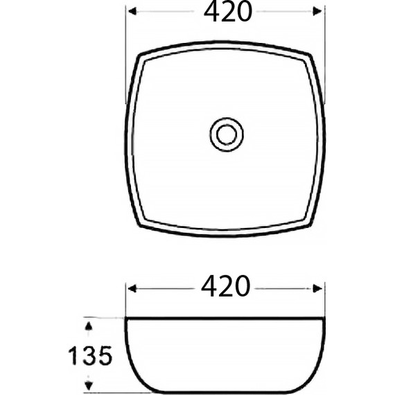 Раковина-чаша Azario 42 см AZ-2076 SP фото 3