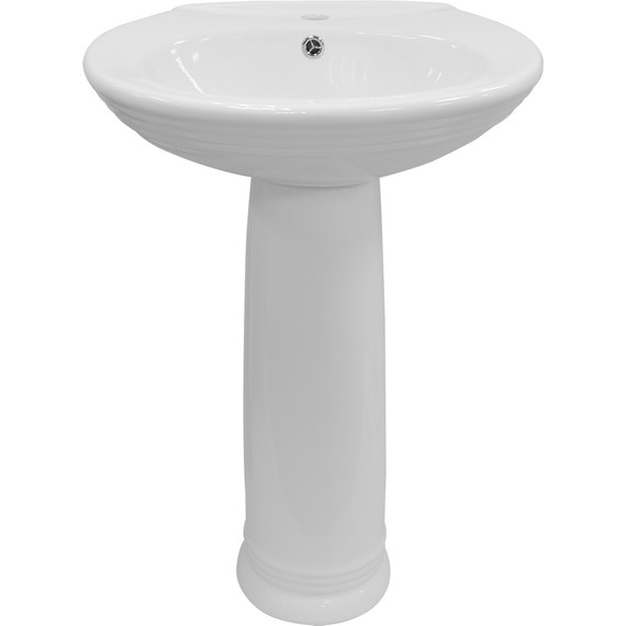 Раковина с пьедесталом Azario Benty 57 см AZ-337P фото 3