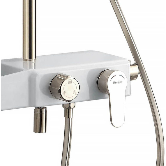 Душевая стойка Azario AZ-801-1, белый/золото, Цвет производителя: белый, золото - 3 Душевая стойка Azario AZ-801-1, белый/золото, Цвет производителя: белый, золото фото 3