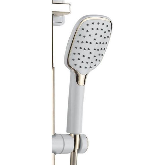 Душевая стойка Azario AZ-801-1, белый/золото, Цвет производителя: белый, золото - 4 Душевая стойка Azario AZ-801-1, белый/золото, Цвет производителя: белый, золото фото 4