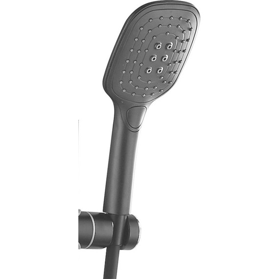 Душевая стойка Azario AZ-801-2, черный/золото, Цвет производителя: чёрный, золото фото 4