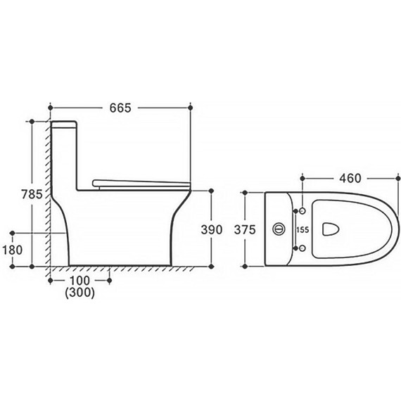 Унитаз-моноблок безободковый Azario Sente AZ-8614 с крышкой микролифт - 18 Унитаз-моноблок безободковый Azario Sente AZ-8614 с крышкой микролифт фото 18