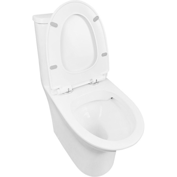 Унитаз-моноблок безободковый Azario Sente AZ-8614 с крышкой микролифт - 3 Унитаз-моноблок безободковый Azario Sente AZ-8614 с крышкой микролифт фото 3