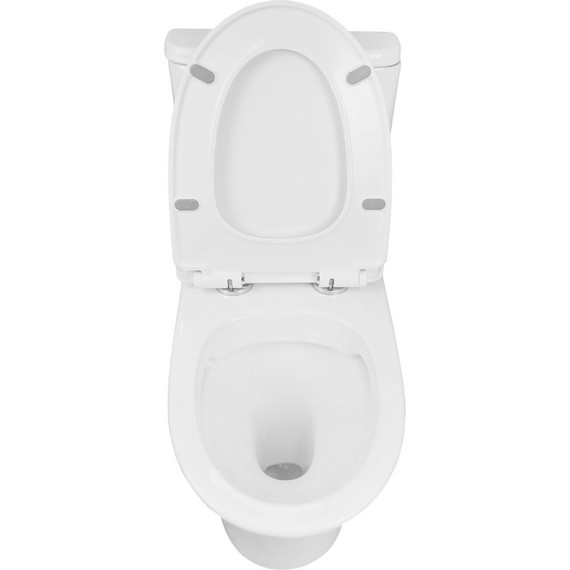 Унитаз-моноблок безободковый Azario Sente AZ-8614 с крышкой микролифт - 4 Унитаз-моноблок безободковый Azario Sente AZ-8614 с крышкой микролифт фото 4