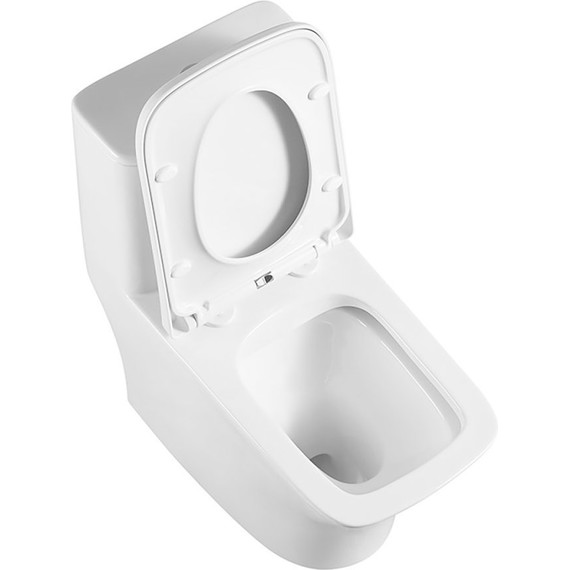 Унитаз-моноблок безободковый Azario Teano AZ-8621 с крышкой микролифт фото 3