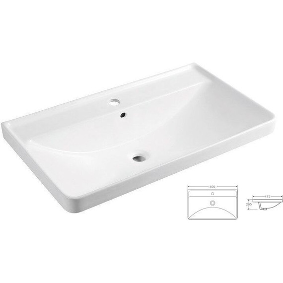 Тумба подвесная с раковиной Azario Мила 80 см CS00080142 - 3 Тумба подвесная с раковиной Azario Мила 80 см CS00080142 фото 3