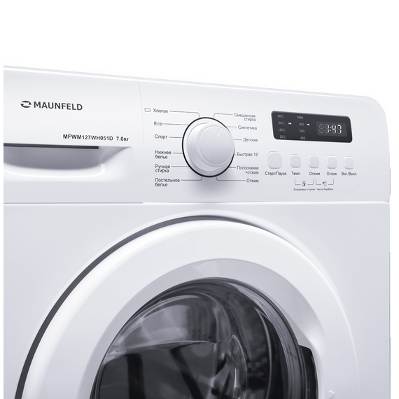 Стиральная машина Maunfeld MFWM127WH051D - 5 Стиральная машина Maunfeld MFWM127WH051D фото 5