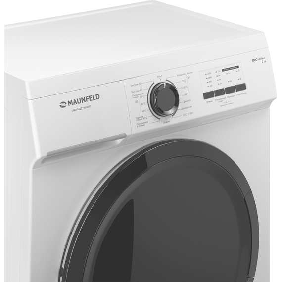 Стиральная машина Maunfeld MFWM127WH052 - 6 Стиральная машина Maunfeld MFWM127WH052 фото 6