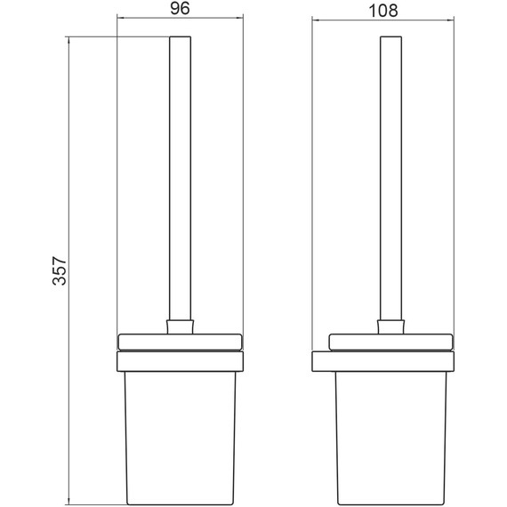 Ёршик для унитаза Timo Petruma 15261/03, черный фото 2
