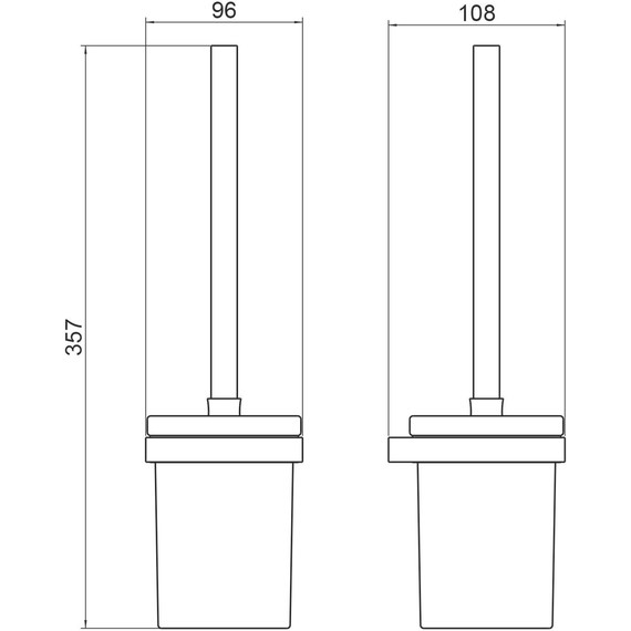 Ёршик для унитаза Timo Petruma 15261/17, золото матовое фото 2