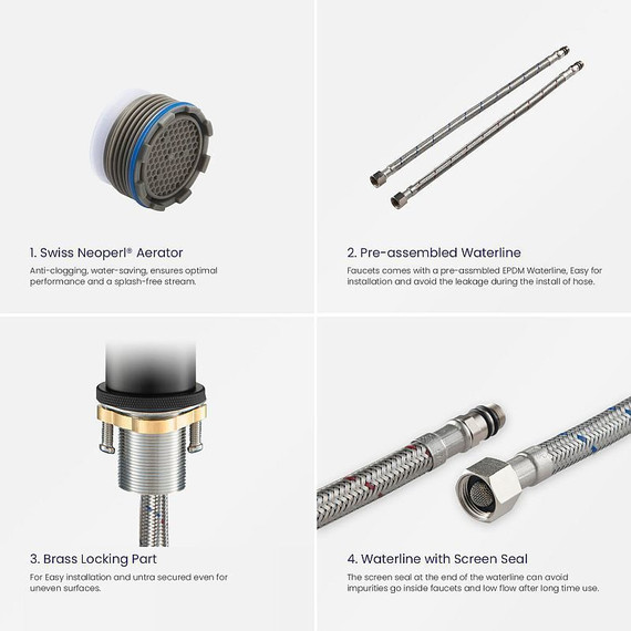 Смеситель для раковины Timo Saona 2361/16F, белый матовый - 2 Смеситель для раковины Timo Saona 2361/16F, белый матовый фото 2