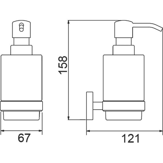 Дозатор для жидкого мыла Timo Saona 13039/17, золото матовое фото 6